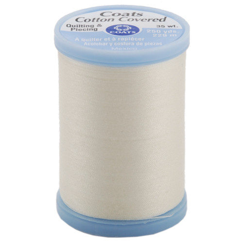 3 Pack - Coats Cotton Covered Quilting & Piecing Thread 250yd-Pearl - S925-8000 - 073650806421