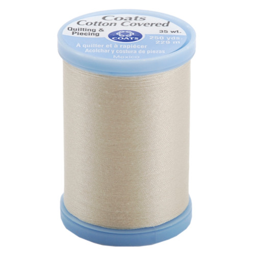 3 Pack - Coats Cotton Covered Quilting & Piecing Thread 250yd-Natural - S925-8010 - 073650806438 3 Pack - Coats Cotton Covered Quilting & Piecing Thread 250yd-Natural - S925-8010 - 073650806438
