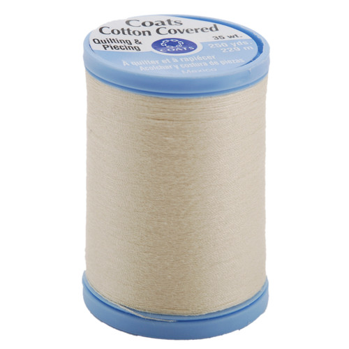 3 Pack - Coats Cotton Covered Quilting & Piecing Thread 250yd-Cream - S925-8020 - 073650806445