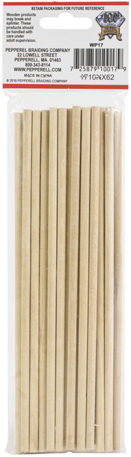 Pepperell Crafts Dowels 25/Pkg-0.1875"X8" - WP17