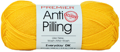 Premier Yarns Anti-Pilling Everyday DK Solids Yarn-Canary - 1107-40 - 847652084398 Premier Yarns Anti-Pilling Everyday DK Solids Yarn-Canary - 1107-40 - 847652084398