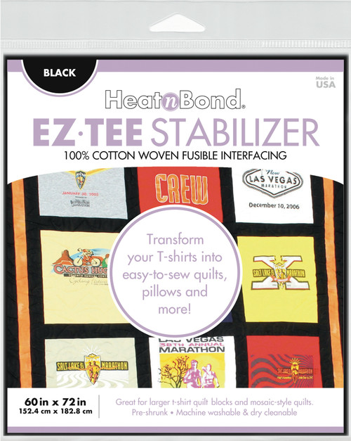HeatnBond EZ-TEE Woven Fusbile Stabilizer-Black 60"X72" - Q2174 HeatnBond EZ-TEE Woven Fusbile Stabilizer-Black 60"X72" - Q2174