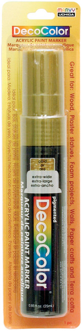 Uchida DecoColor Jumbo Acrylic Paint Marker-Gold - 415C-#GLD - 028617413808