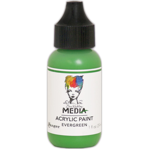 Dina Wakley Media Acrylic Paint 1oz-Evergreen - MDQ-53996 - 789541053996