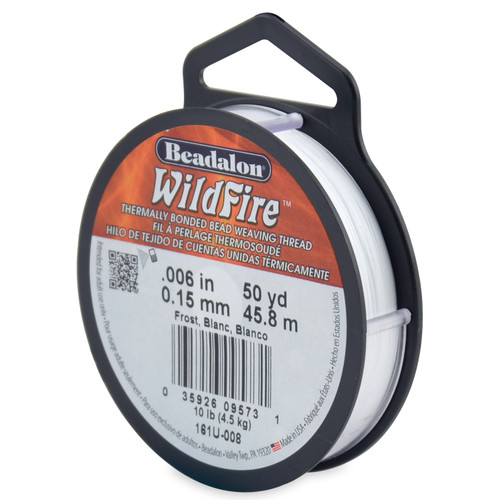 Beadalon Wildfire Stringing Thread .006"X50yd-Frost 161-U008 - 035926095731