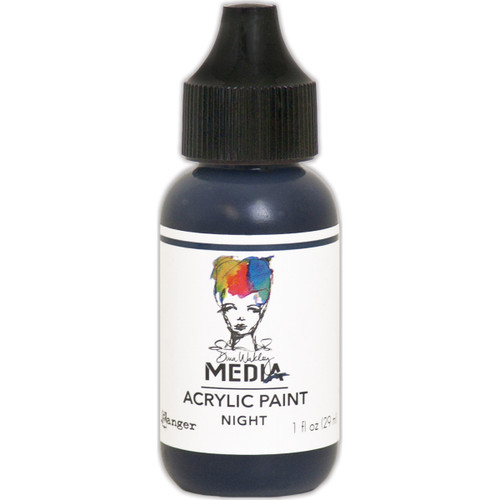 Dina Wakley Media Acrylic Paint 1oz-Night - MDQ-54054 - 789541054054