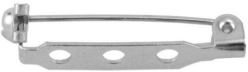 Beadalon Pin Backs 1" 10/Pkg-Silver 356W-010
