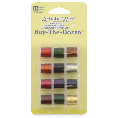 Artistic Wire Buy-The-Dozen 5yd 12/Pkg-28 Gauge BTD28 - 035926106512