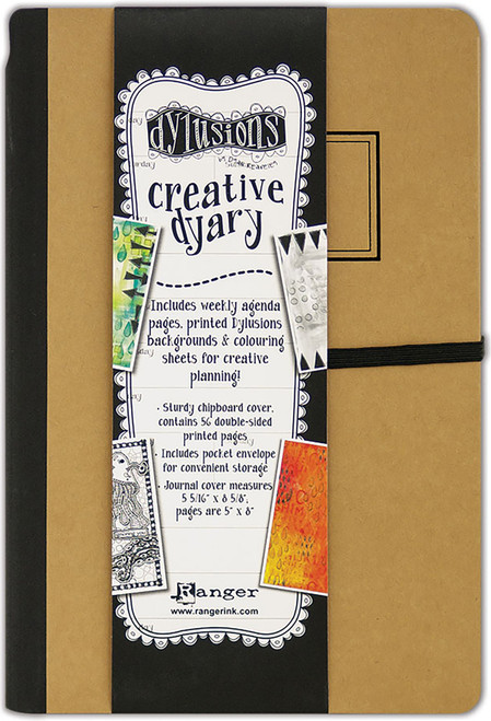 Dyan Reaveley's Dylusions Creative Dyary 2 5"X8"-Kraft W/Black DYJ58663 - 789541058663