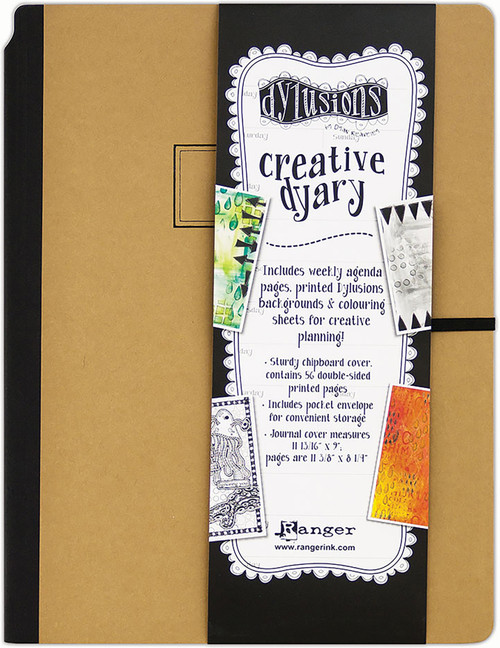 Dyan Reaveley's Dylusions Creative Dyary 11.8125"X9"-Kraft W/Black DYJ61090 - 789541061090