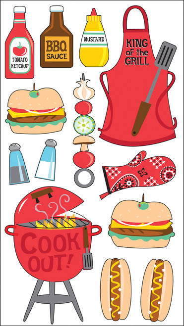 Sticko Stickers-King Of The Grill -E5200089 - 015586843422