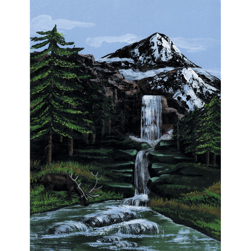 Royal Paint By Number Kit Artist Canvas Series 9"X12"-Mountain Waterfall - PCS-1