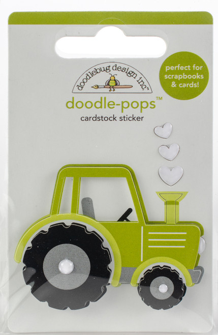 Doodlebug Doodle-Pops 3D Stickers-Trusty Tractor - DP5856 - 842715058569 Doodlebug Doodle-Pops 3D Stickers-Trusty Tractor - DP5856 - 842715058569