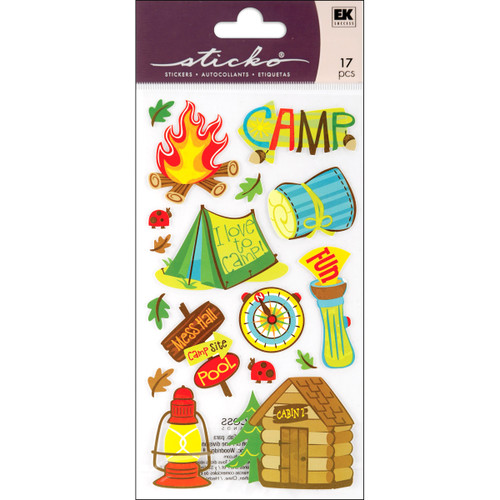 Sticko Stickers-Camping Fun E5200122 - 015586843521