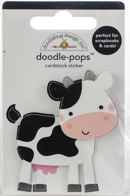 Doodlebug Doodle-Pops 3D Stickers-What's Moo? DP5861 - 842715058613