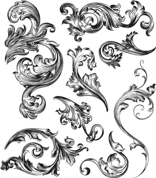 Tim Holtz Cling Stamps 7"X8.5"-Scrollwork - CMS-367 Tim Holtz Cling Stamps 7"X8.5"-Scrollwork - CMS-367