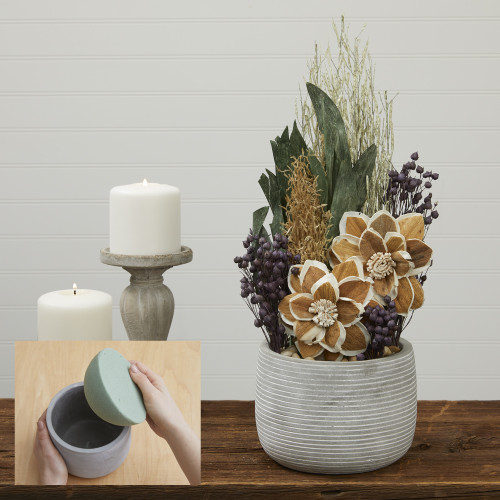 FloraCraft Floral Desert DryFoM Half Ball-2.8"x5.8" - FOBA6HB FloraCraft Floral Desert DryFoM Half Ball-2.8"x5.8" - FOBA6HB