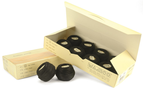 10 Pack - DMC Pearl Cotton Ball Size 5 53yd-Black - 116 5-310 - 077540039319 10 Pack - DMC Pearl Cotton Ball Size 5 53yd-Black - 116 5-310 - 077540039319