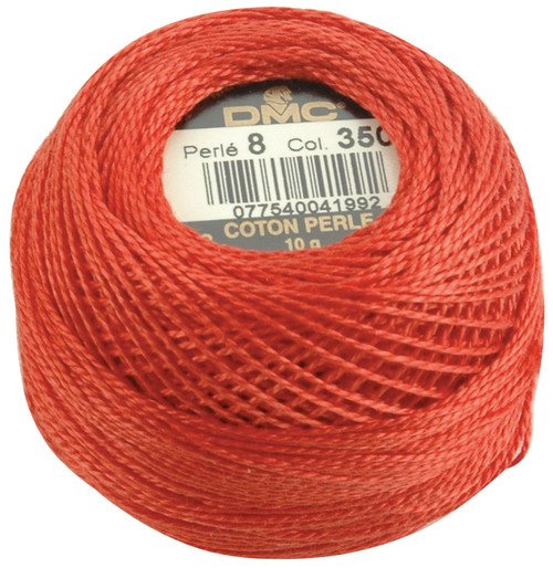 10 Pack - DMC Pearl Cotton Ball Size 8 87yd-Medium Coral - 116 8-350 10 Pack - DMC Pearl Cotton Ball Size 8 87yd-Medium Coral - 116 8-350