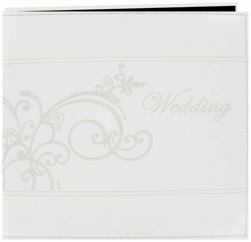 Pioneer Embroidered Leatherette Post Bound Album 12"X12"-White - MB10EMPW - 023602638587 Pioneer Embroidered Leatherette Post Bound Album 12"X12"-White - MB10EMPW - 023602638587