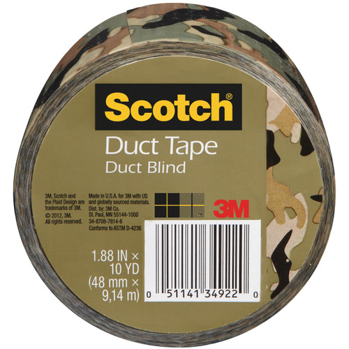 Scotch Printed Duct Tape 1.88"X10yd-Camo - 910-C-CMO - 051141349220