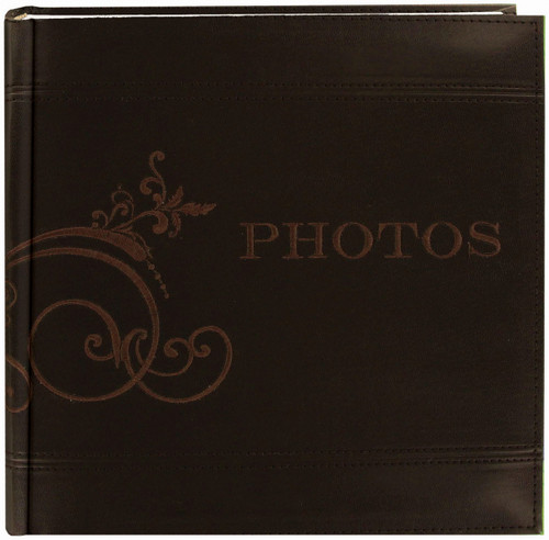 Pioneer Embroidered Scroll Leatherette Photo Album 8"X8"-Brown - DA200EMP - 023602638501 Pioneer Embroidered Scroll Leatherette Photo Album 8"X8"-Brown - DA200EMP - 023602638501