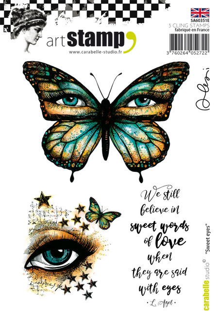 Carabelle Studio Cling Stamp 2.75"x3.75"-make Up Eye Of Stars 