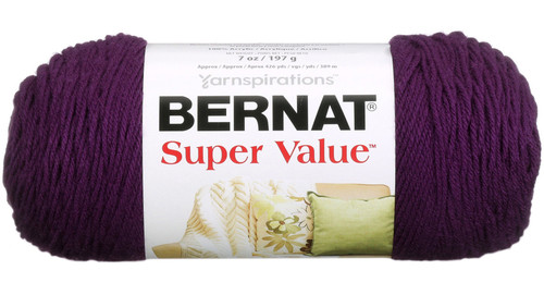 Bernat Super Value Solid Yarn-Mulberry - 164053-53333 - 057355339347