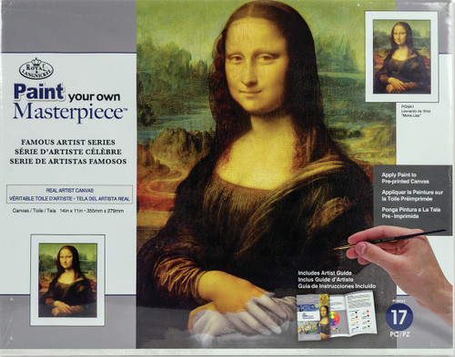 Royal & Langnickel(R) Paint Your Own Masterpiece 11"X14"-Mona Lisa POMA1 - 090672374493