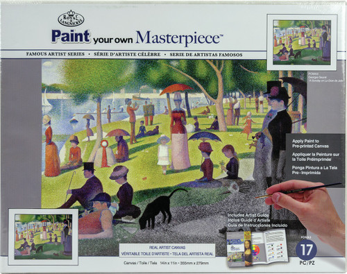 Royal & Langnickel(R) Paint Your Own Masterpiece 11"X14"-A Sunday On La Gran de Jatte POMA3 - 090672374516