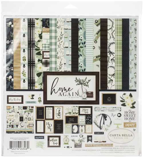 Carta Bella Collection Kit 12"X12"-Home Again - HO109016 - 644216263462 Carta Bella Collection Kit 12"X12"-Home Again - HO109016 - 644216263462