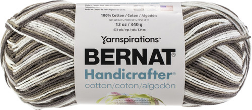 Bernat Handicrafter Cotton Yarn 340g - Ombres-Chocolate Ombre - 162034-34007 - 057355431379