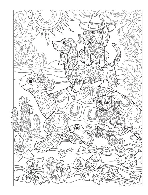 Creative Haven: Playful Puppies Coloring Book-Softcover - B6812687 Creative Haven: Playful Puppies Coloring Book-Softcover - B6812687