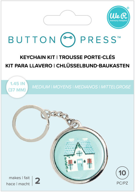 We R Memory Keepers Button Press Keychain Kit-Makes 2 WR661074