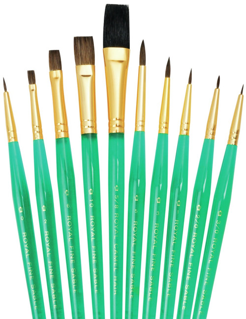 Royal&Langnickel(R) Ultra Short Sable/Camel Super Value Pack-10/Pkg - SVP4