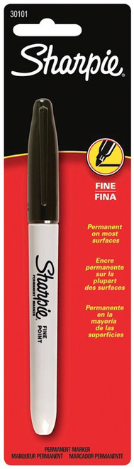 Sharpie Fine Point Permanent Marker Carded-Black 30101 - 071641301016