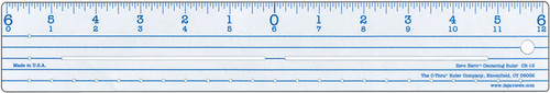 Westcott Plastic Ruler 12"-Zero Centering CR-12