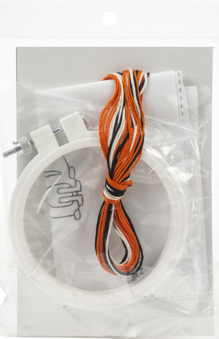 Design Works Punch Needle Kit 3.5" Round-Fox - DW222 Design Works Punch Needle Kit 3.5" Round-Fox - DW222