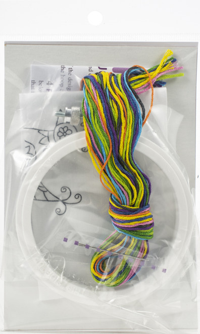 Design Works Punch Needle Kit 3.5" Round-Bird - DW225 Design Works Punch Needle Kit 3.5" Round-Bird - DW225
