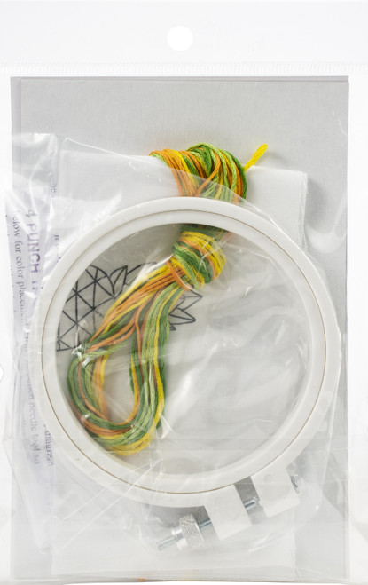 Design Works Punch Needle Kit 3.5" Round-Pineapple - DW228 Design Works Punch Needle Kit 3.5" Round-Pineapple - DW228