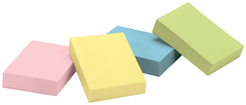 Post-It Recycled Notes 1.38"X1.88" 12/Pkg-Assorted Pastel Colors - 653RPA
