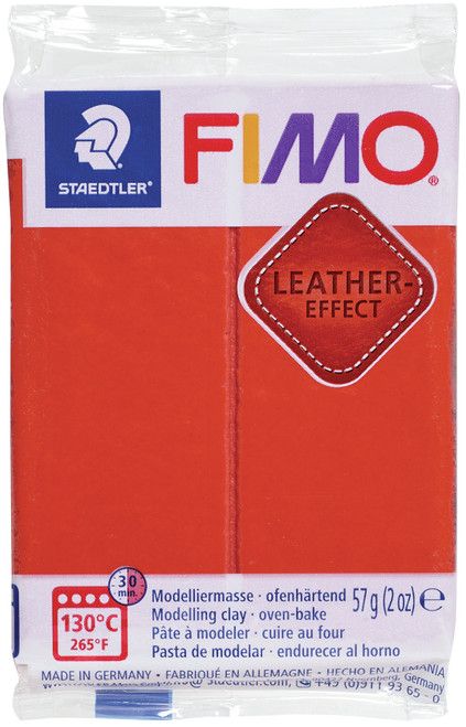 Fimo Leather Effect Polymer Clay 2oz-Rust EF801-749 - 4007817071595