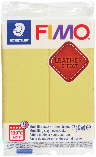 Fimo Leather Effect Polymer Clay 2oz-Saffron EF801-109 - 4007817071458