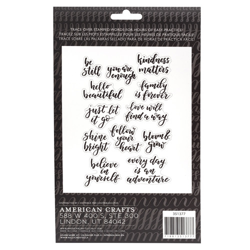 Kelly Creates Acrylic Traceable Stamps-Bouncy Inspirational Phrases 351377