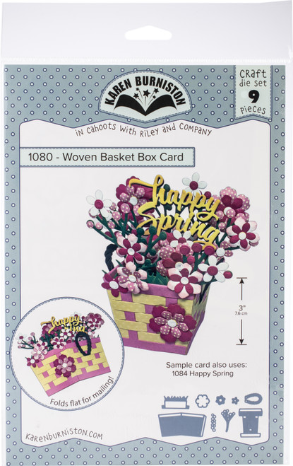 Karen Burniston Dies-Woven Basket Box Card - KBR1080 - 084282632944