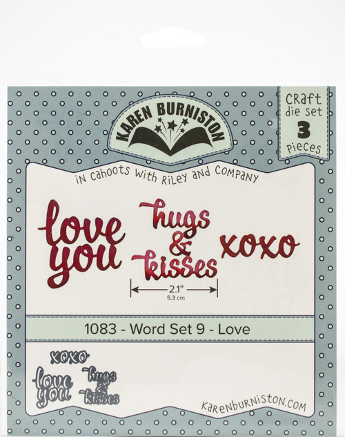 Karen Burniston Dies-Word Set 9 Love KBR1083 - 084282632975