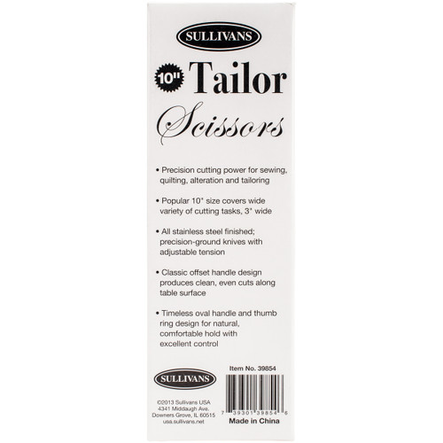 Sullivans Tailor Scissors 10"39854 - 739301398546