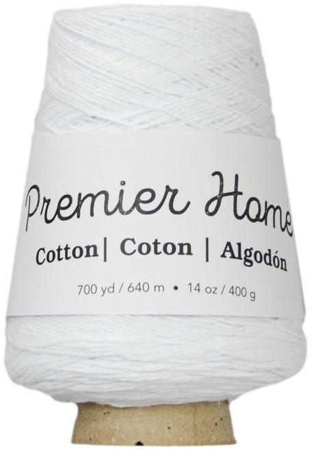 Premier Home Cotton Yarn Cone-White - 1033-01 - 847652052830 Premier Home Cotton Yarn Cone-White - 1033-01 - 847652052830