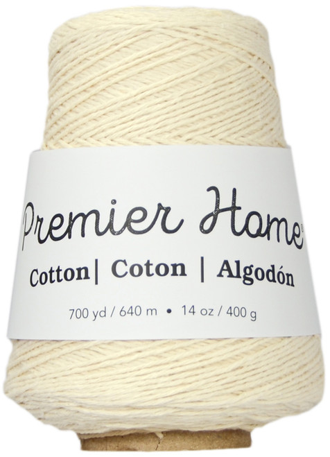 Premier Home Cotton Yarn Cone-Cream - 1033-02 - 847652052847 Premier Home Cotton Yarn Cone-Cream - 1033-02 - 847652052847
