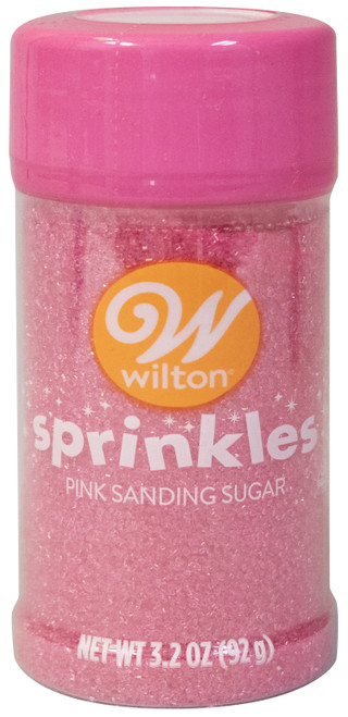 Wilton Sugar Sprinkles 3.25oz-Pink W710-7-56 - 070896717566